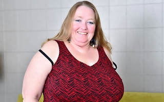 Big breasted mature BBW playing with their way pussy